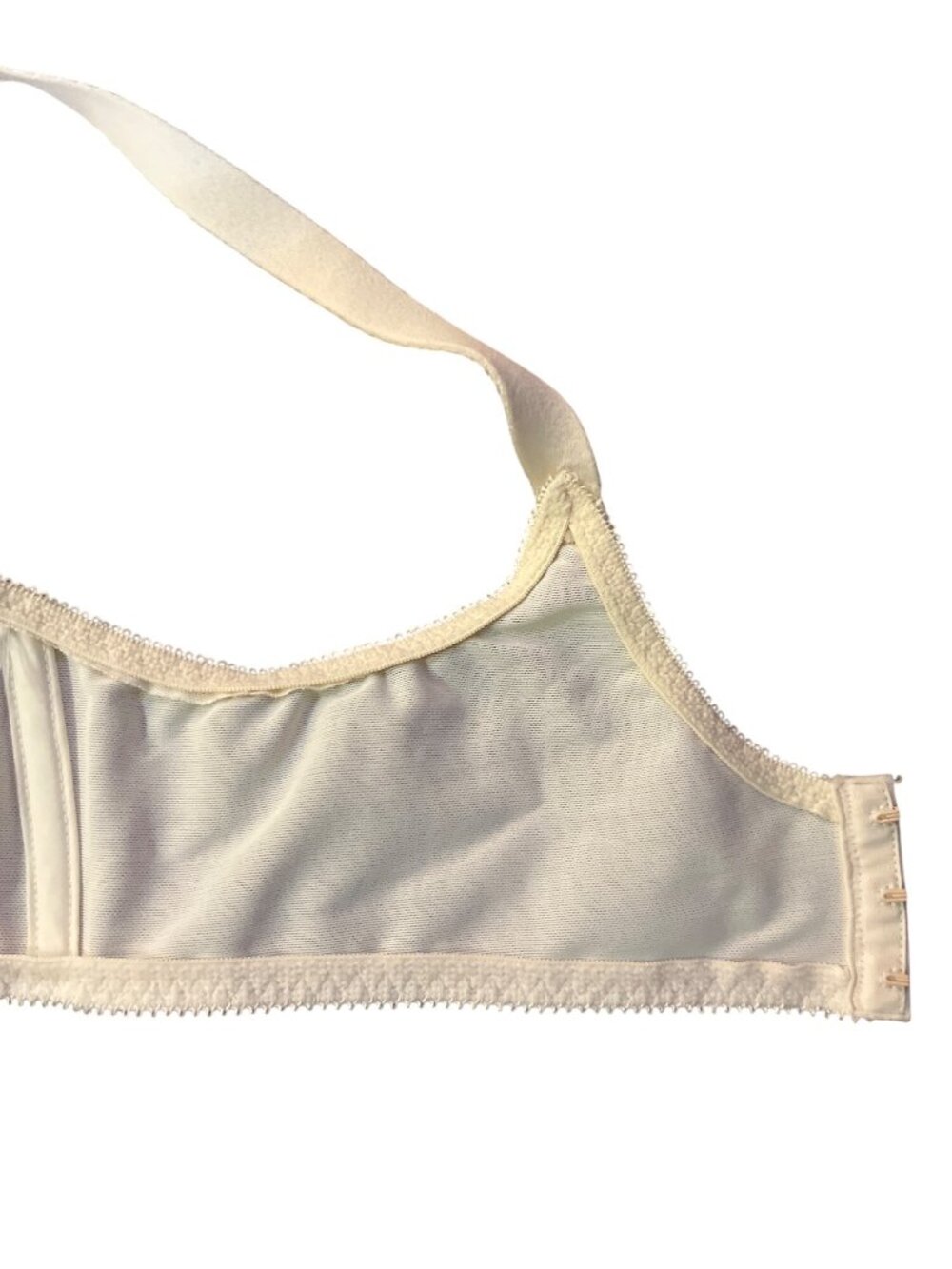 Full Coverage Bali Nude Bra Womens 38C Used Lace Mesh Underwire 0180 - Picture 8 of 13